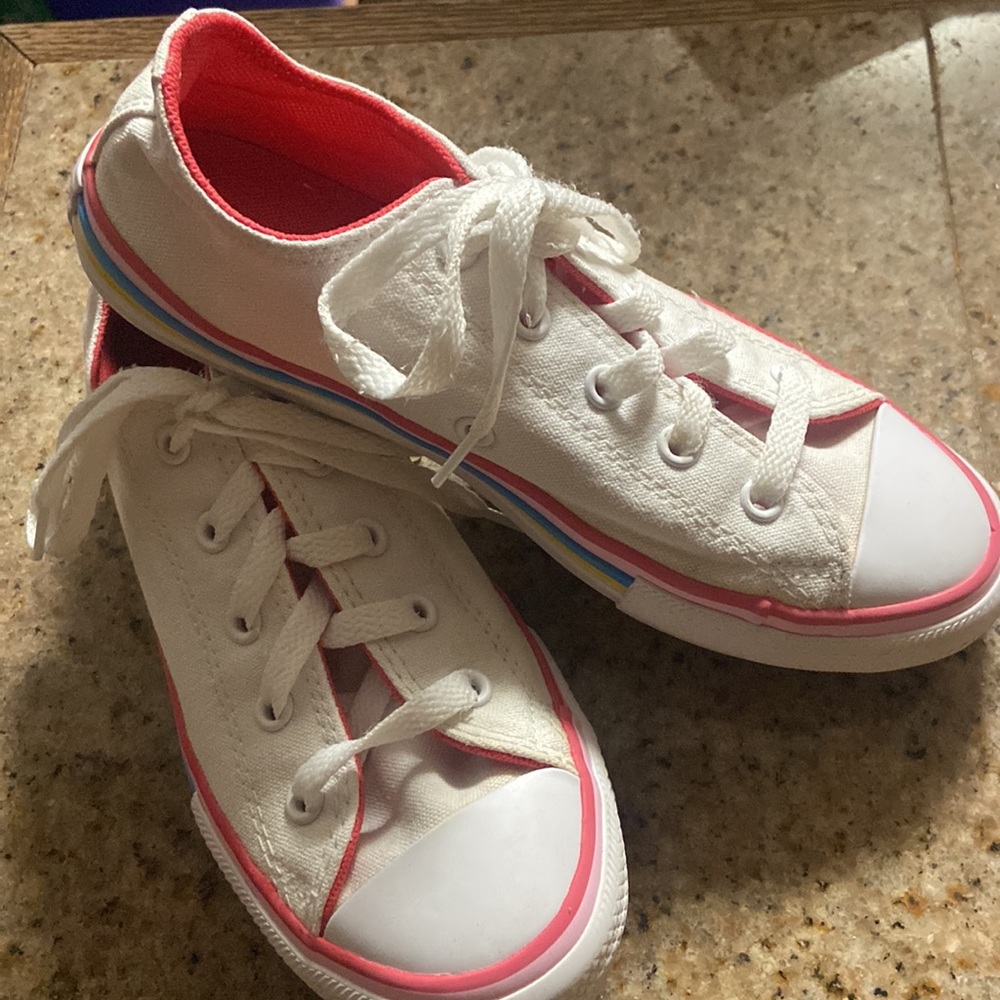 Converse Chuck Taylor all star ox rainbow girls shoes (size 2)